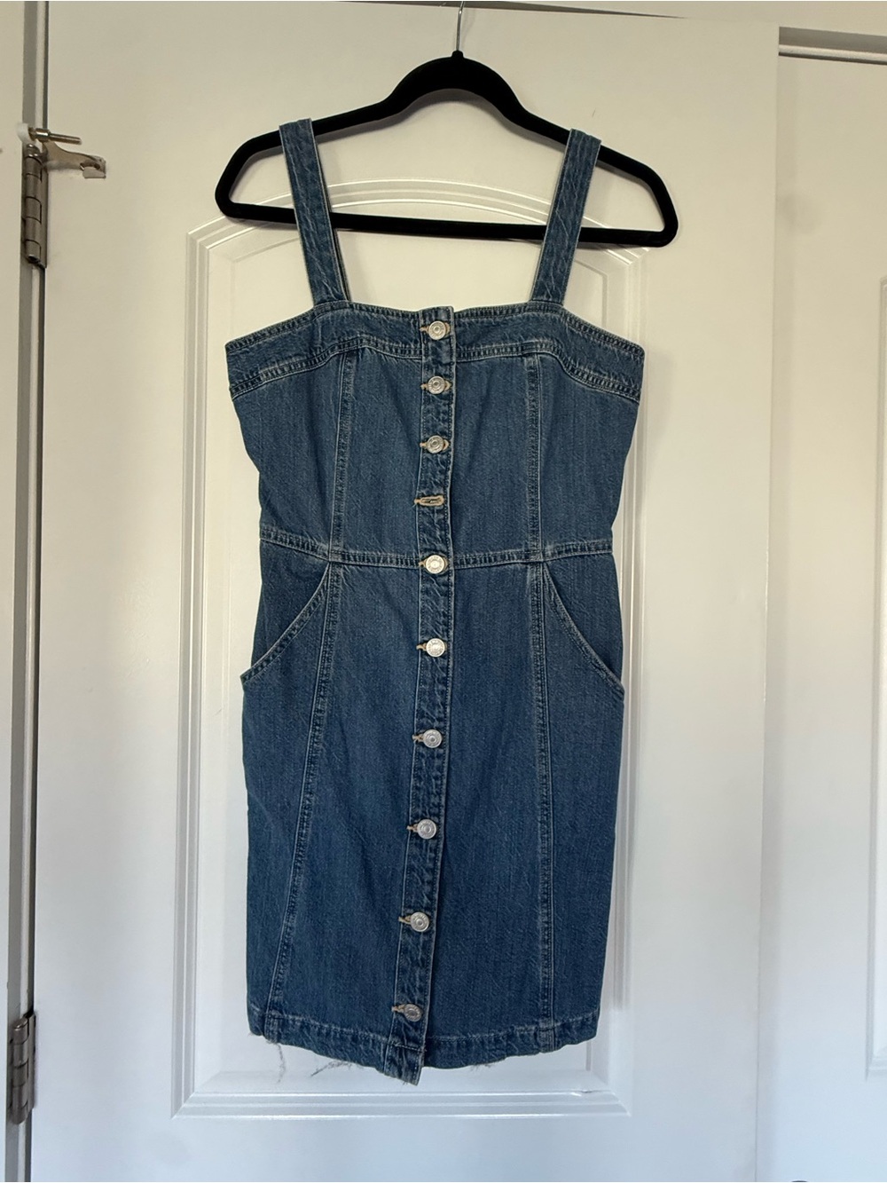 Levi’s XS Denim Button-Front Sundress - Blue